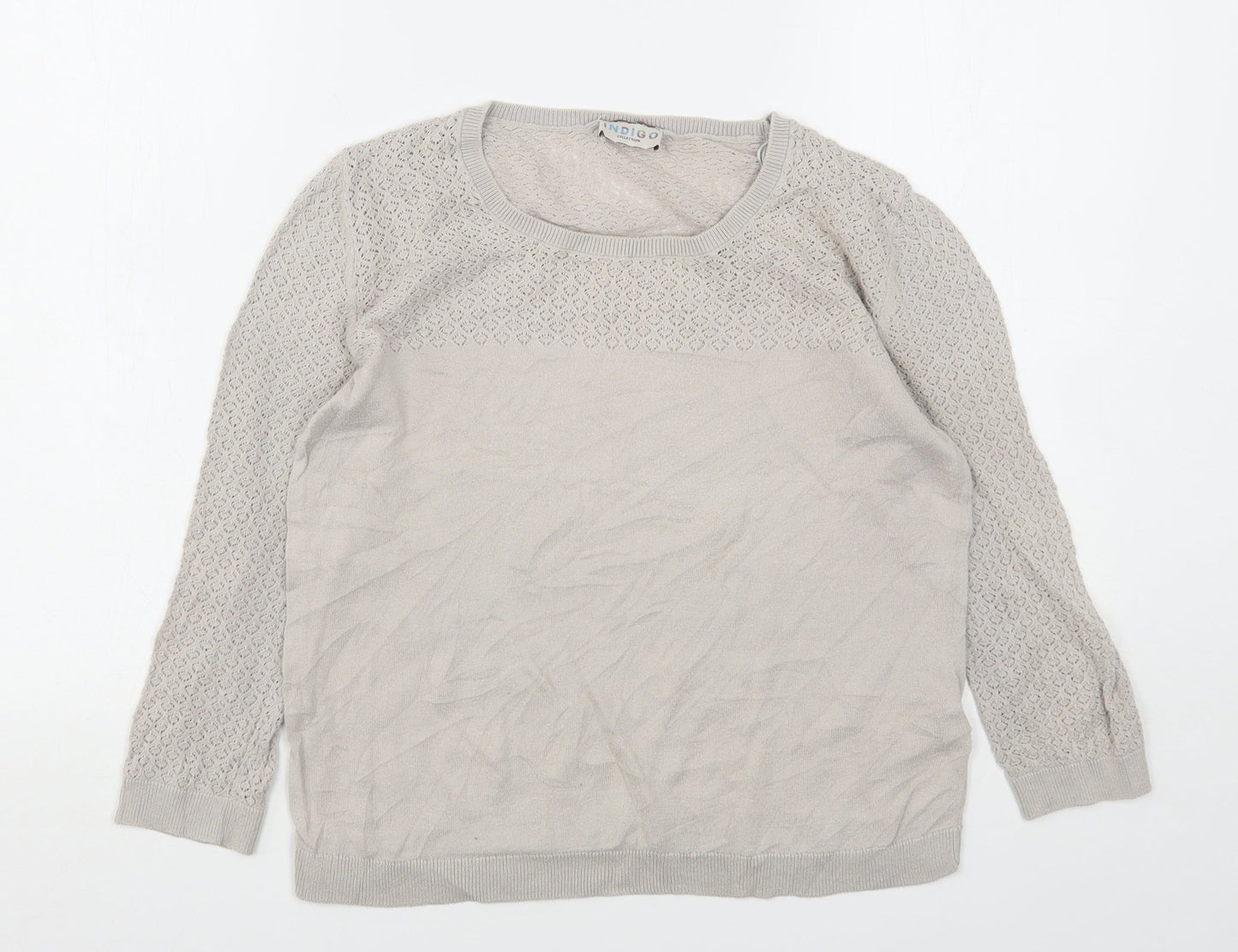 Womens UK Size 12 Marks and Spencer Beige Pullover Jumper