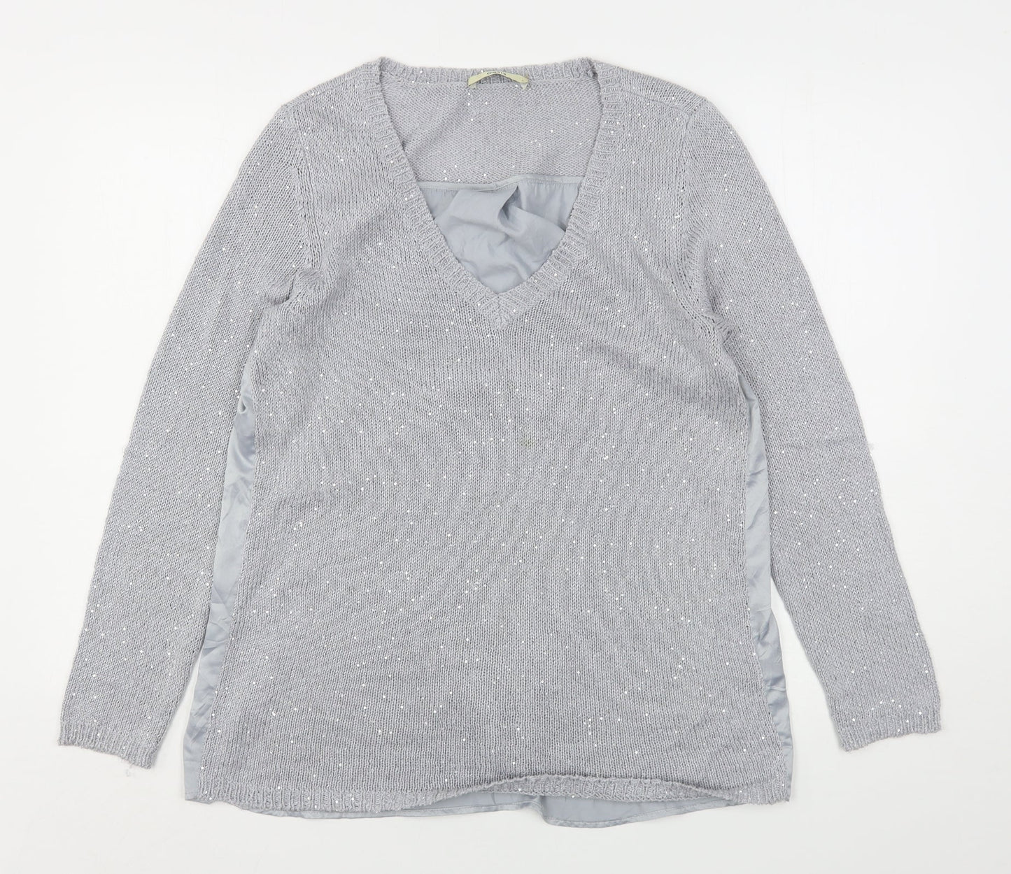 Womens UK Size L Oasis Grey Pullover Jumper