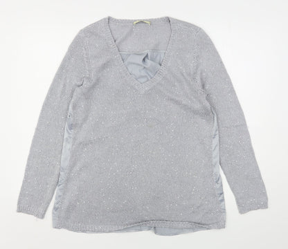 Womens UK Size L Oasis Grey Pullover Jumper