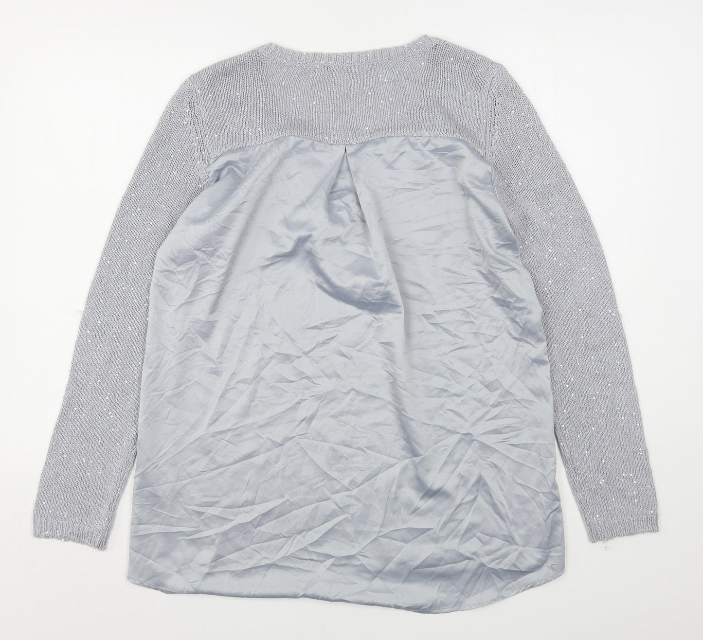 Womens UK Size L Oasis Grey Pullover Jumper