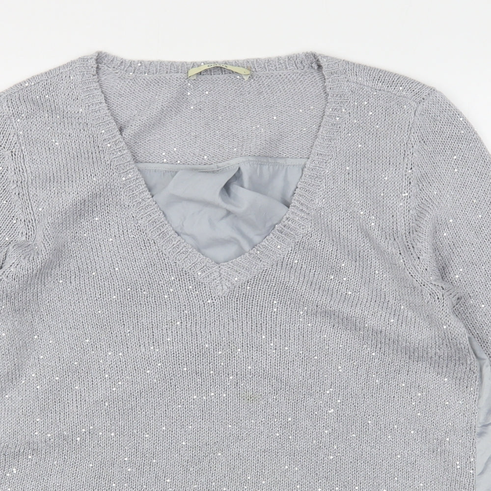Womens UK Size L Oasis Grey Pullover Jumper