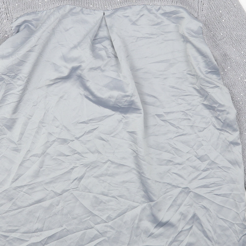 Womens UK Size L Oasis Grey Pullover Jumper