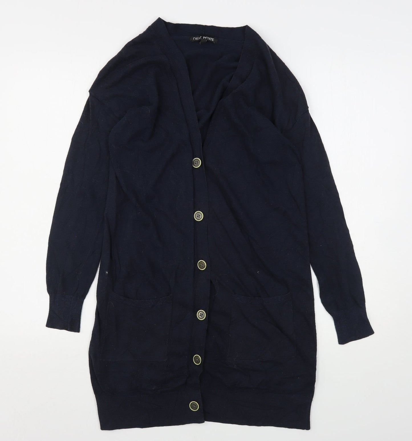 Womens UK Size 8 NEXT Blue Cardigan Jumper