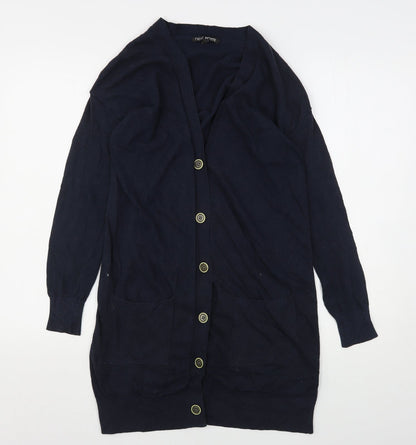 Womens UK Size 8 NEXT Blue Cardigan Jumper