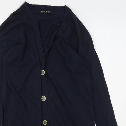 Womens UK Size 8 NEXT Blue Cardigan Jumper
