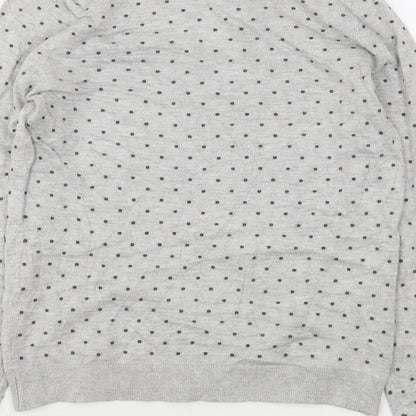 Womens UK Size S Mango Grey Pullover Jumper