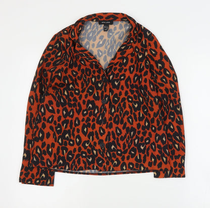 Womens UK Size 6 New Look Orange Basic Blouse