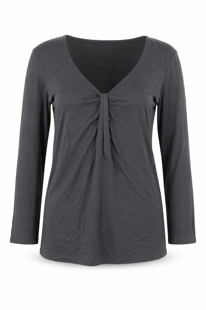 Womens UK Size M H&M Grey Basic Blouse