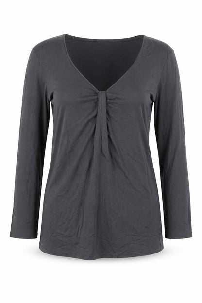 Womens UK Size M H&M Grey Basic Blouse