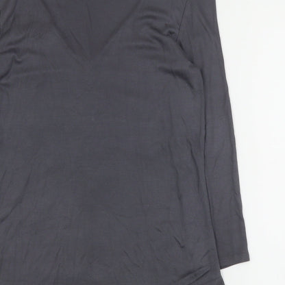 Womens UK Size M H&M Grey Basic Blouse