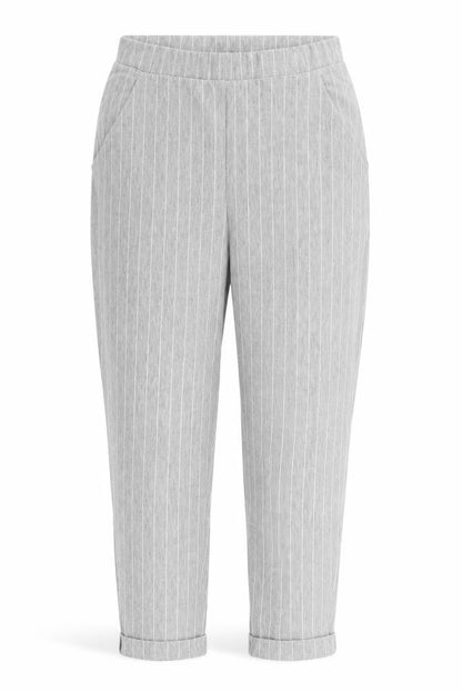 Womens UK Size XS H&M Regular Fit Cropped Grey Trousers