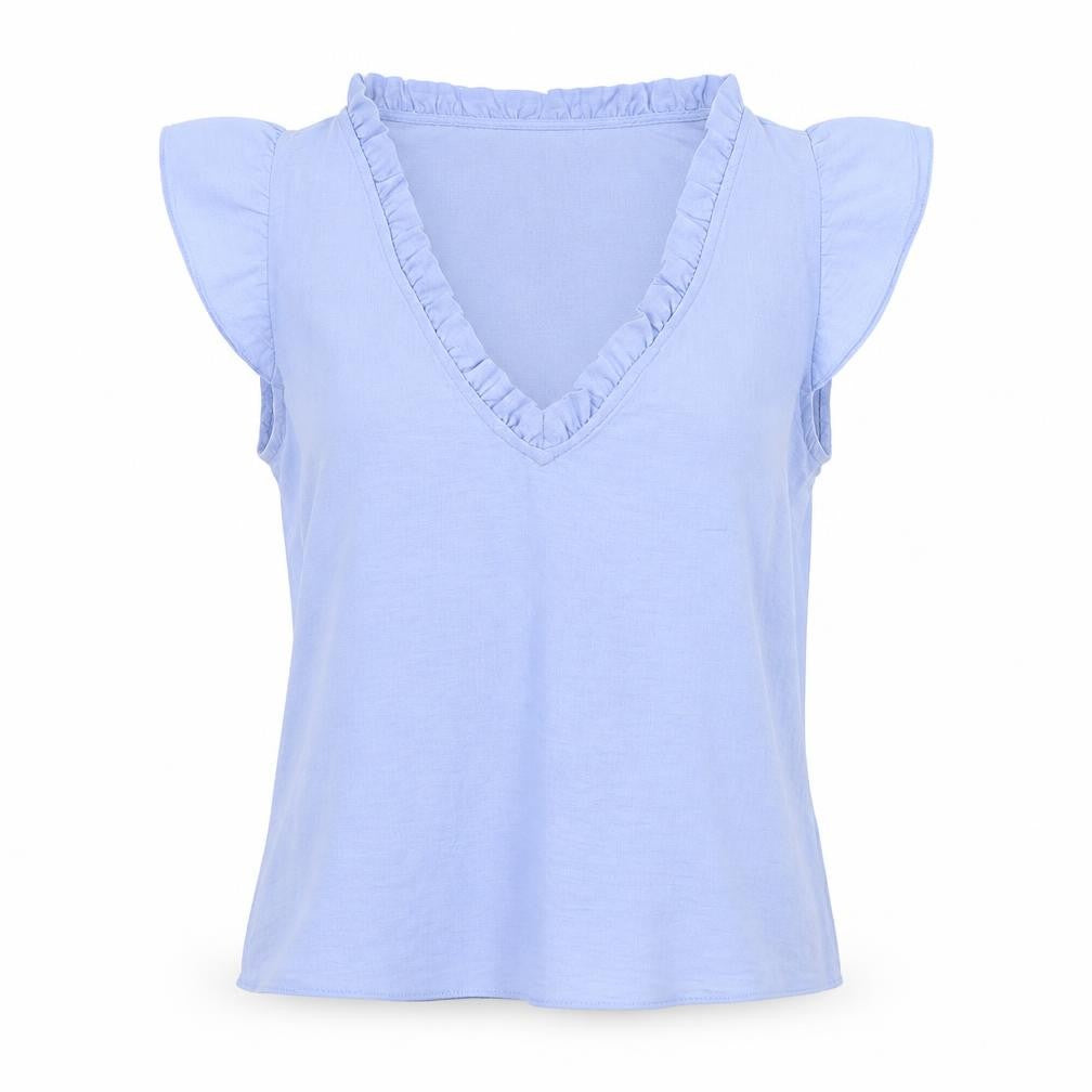 Womens UK Size 10 ASOS Blue Basic Blouse