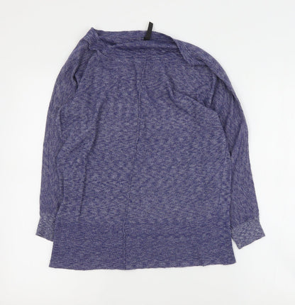 Woolworths Womens Blue Round Neck  Viscose Pullover Jumper Size S