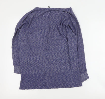 Woolworths Womens Blue Round Neck  Viscose Pullover Jumper Size S