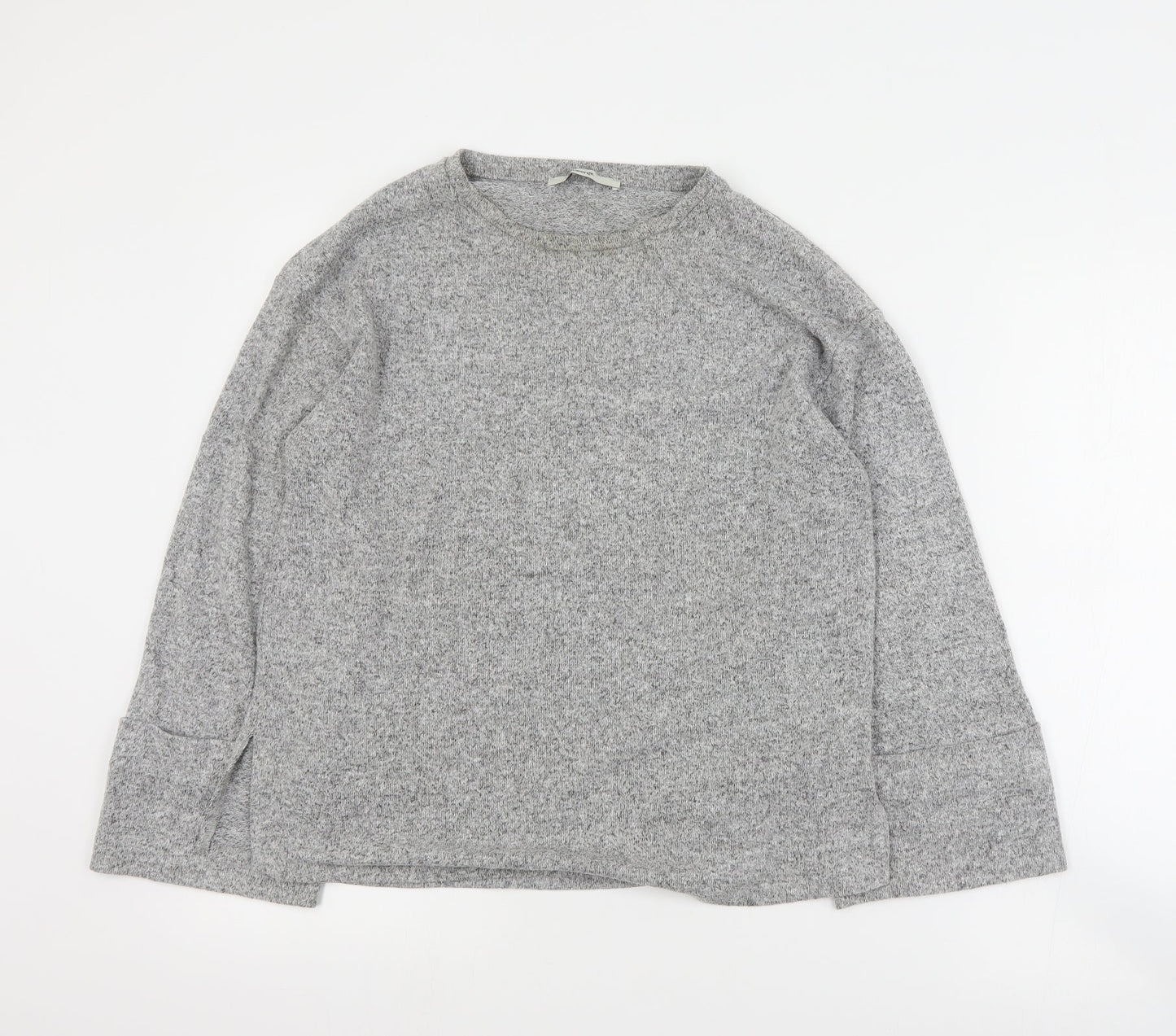 George Womens Grey Round Neck  Polyester Pullover Jumper Size XS