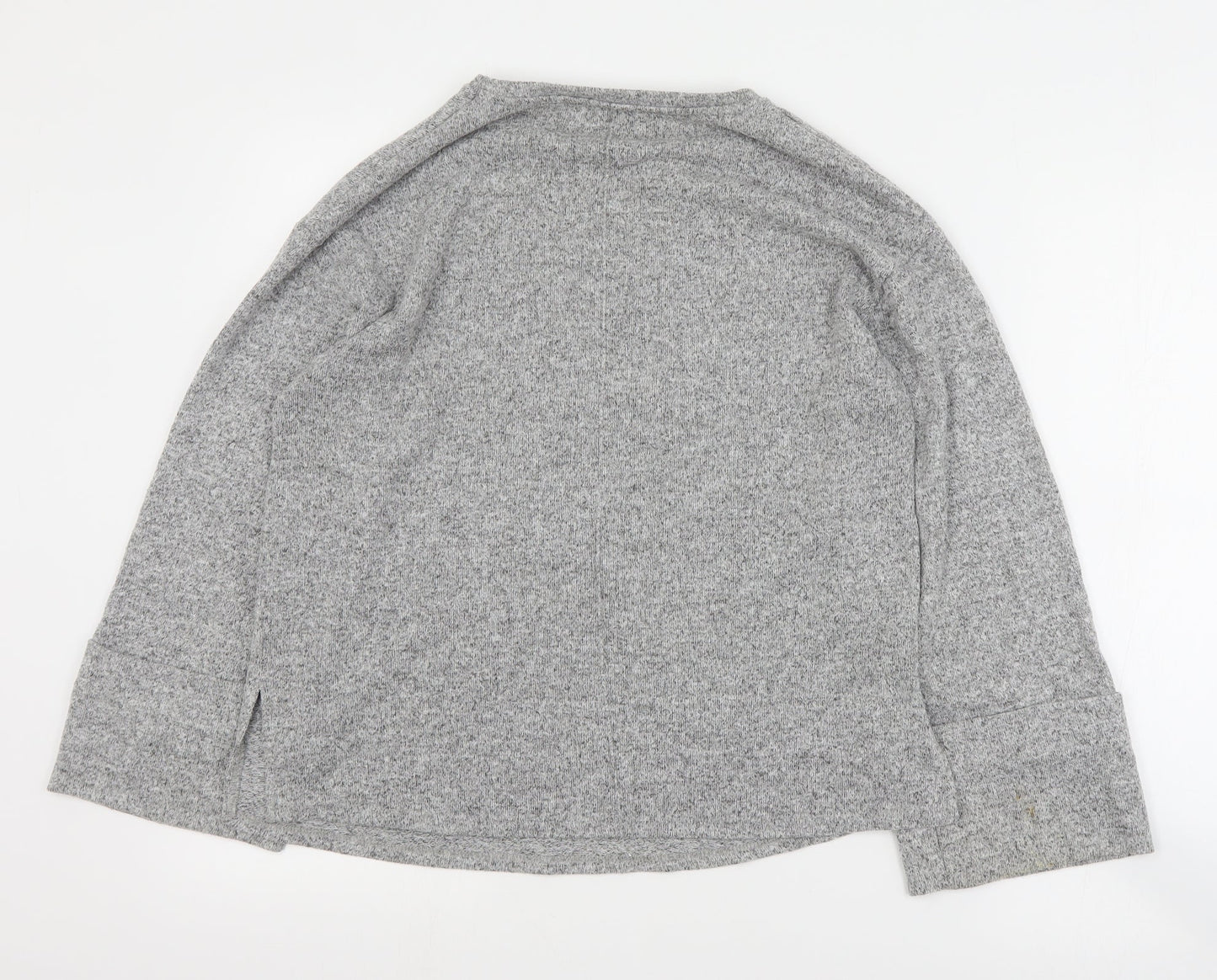 George Womens Grey Round Neck  Polyester Pullover Jumper Size XS