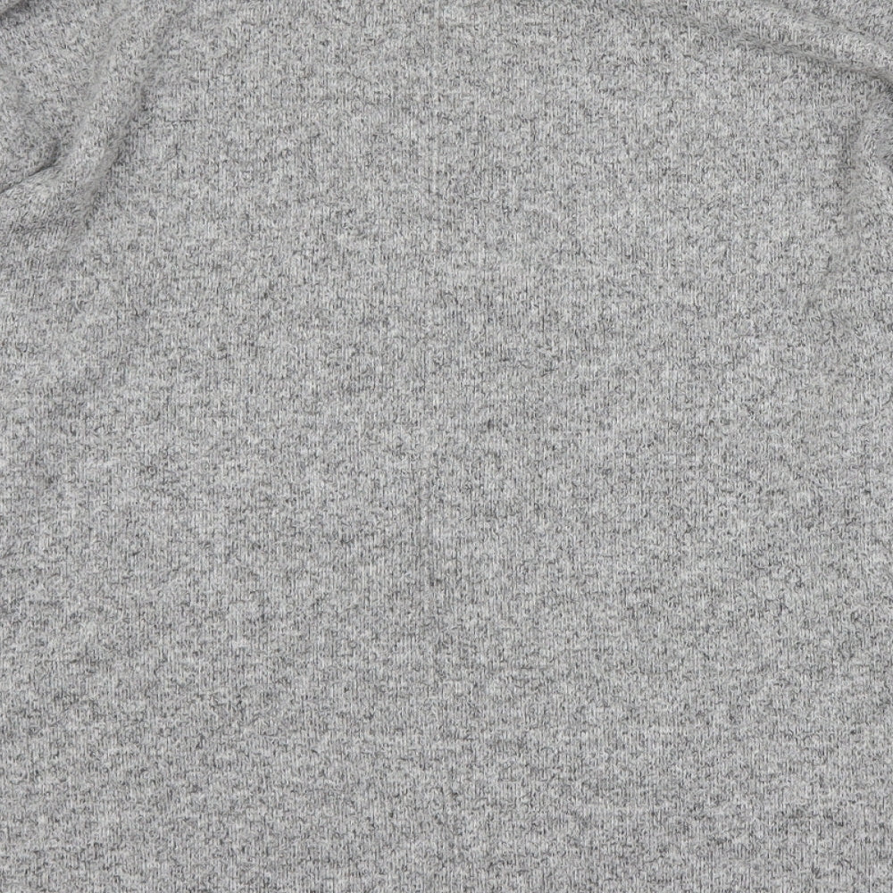 George Womens Grey Round Neck  Polyester Pullover Jumper Size XS