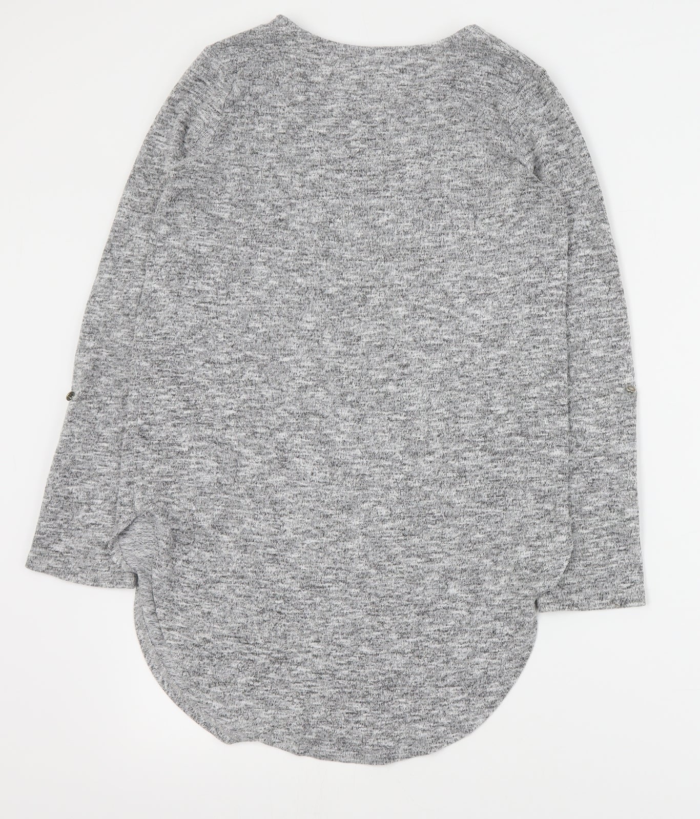 Primark Womens Grey Round Neck  Polyester Pullover Jumper Size 6