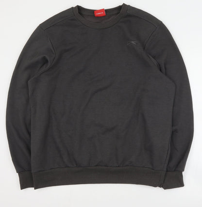 Slazenger Womens Grey  Polyester Pullover Sweatshirt Size L  Pullover