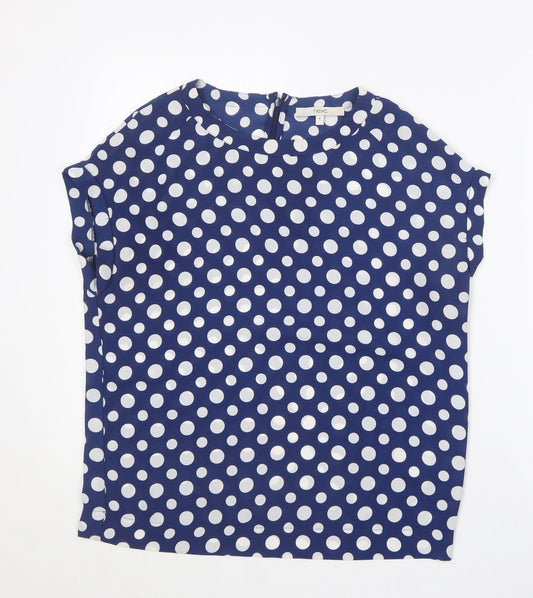 Womens UK Size 8 NEXT Blue Basic Blouse
