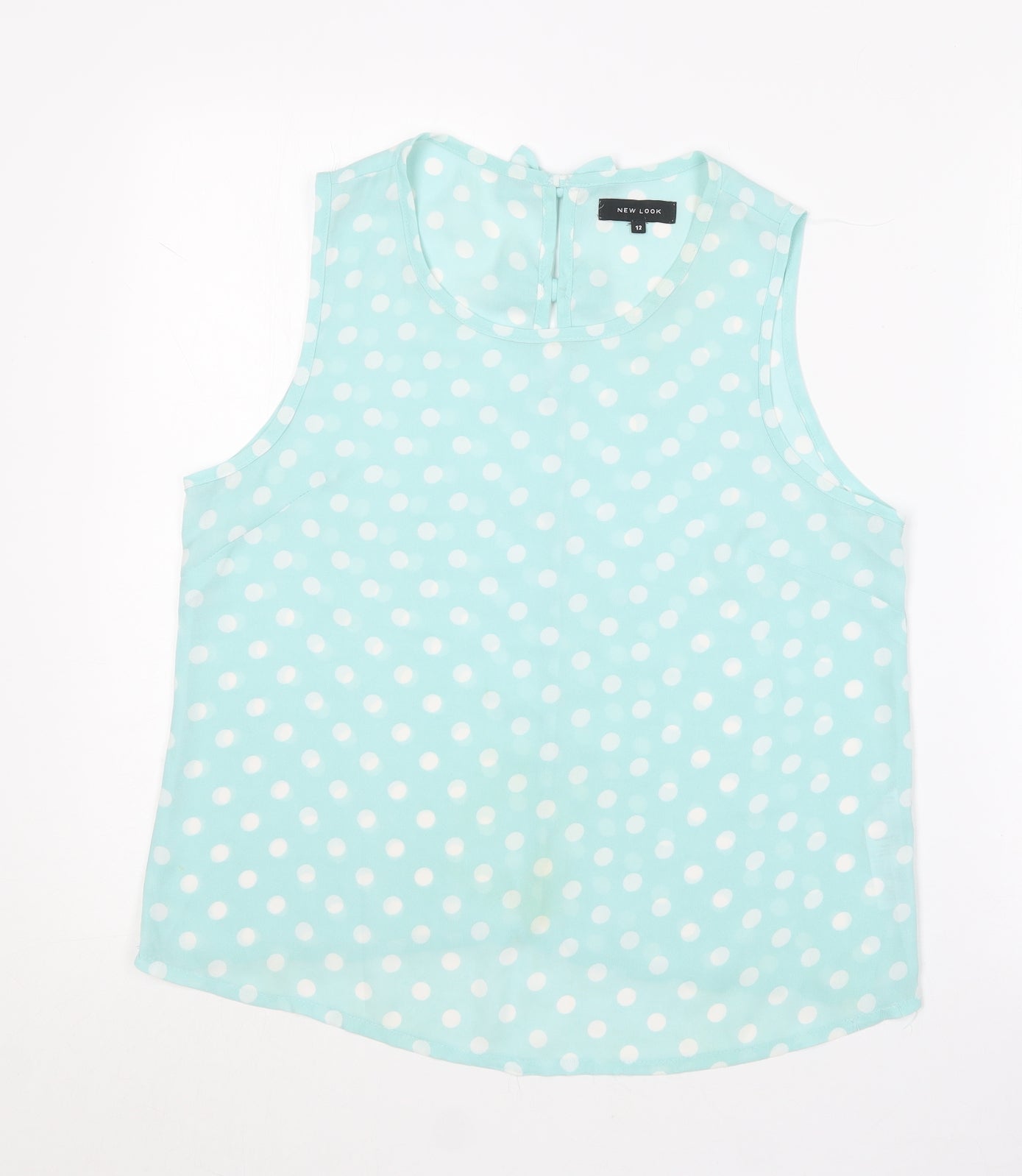 Womens UK Size 12 New Look Blue Basic Blouse