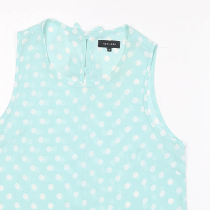 Womens UK Size 12 New Look Blue Basic Blouse
