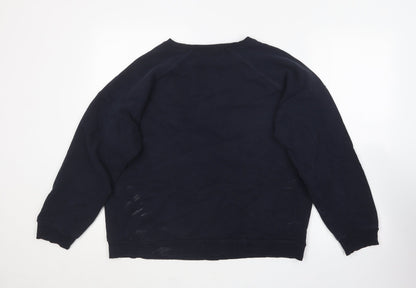 Womens UK Size M River Island Blue Pullover Jumper