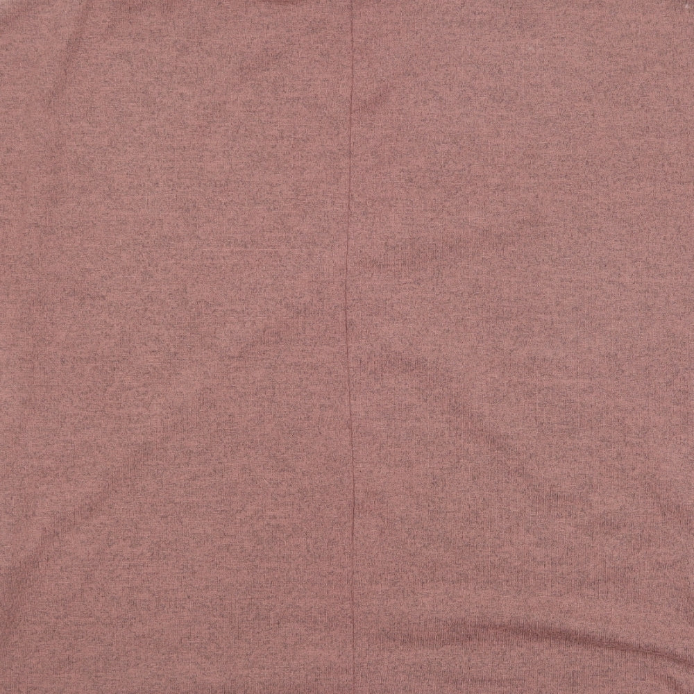 Primark Womens Brown  Polyester Basic T-Shirt Size 8 Round Neck