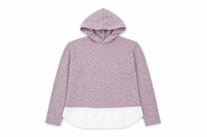 Ayanapa Womens Purple  Viscose Pullover Hoodie Size S  Pullover