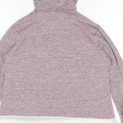 Ayanapa Womens Purple  Viscose Pullover Hoodie Size S  Pullover