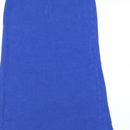 SheIn Womens Blue  Polyester Straight & Pencil Skirt Size 8