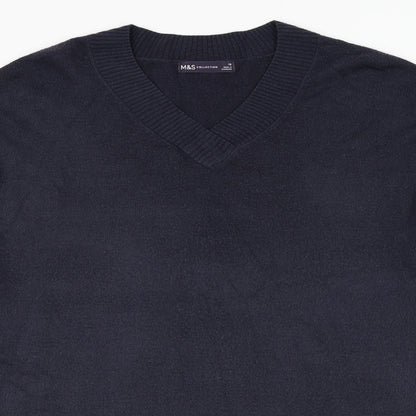 Womens UK Size 18 Marks and Spencer Blue Pullover Jumper