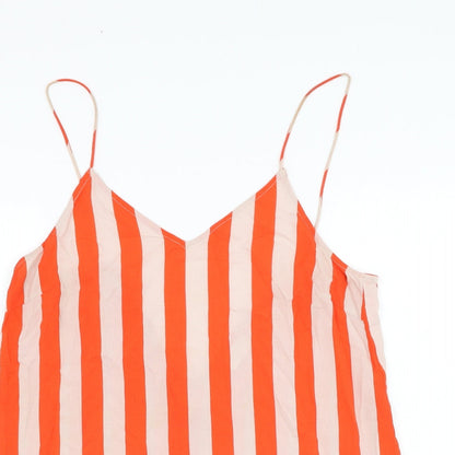 Womens UK Size 10 Villa Red Basic Tank