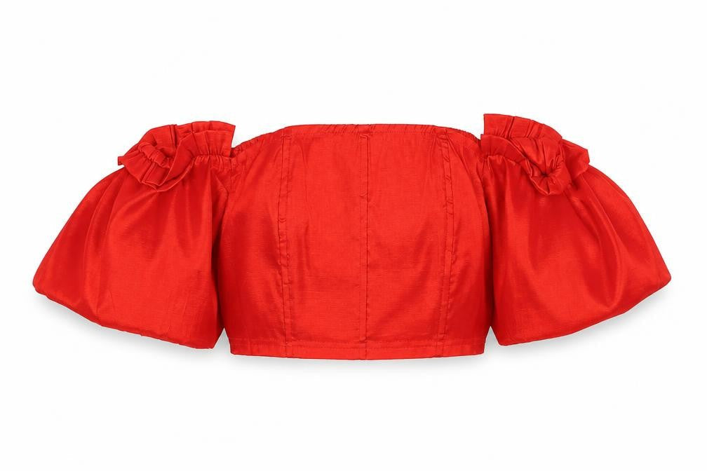 Womens UK Size 12 NaaNaa Red Cropped Tank