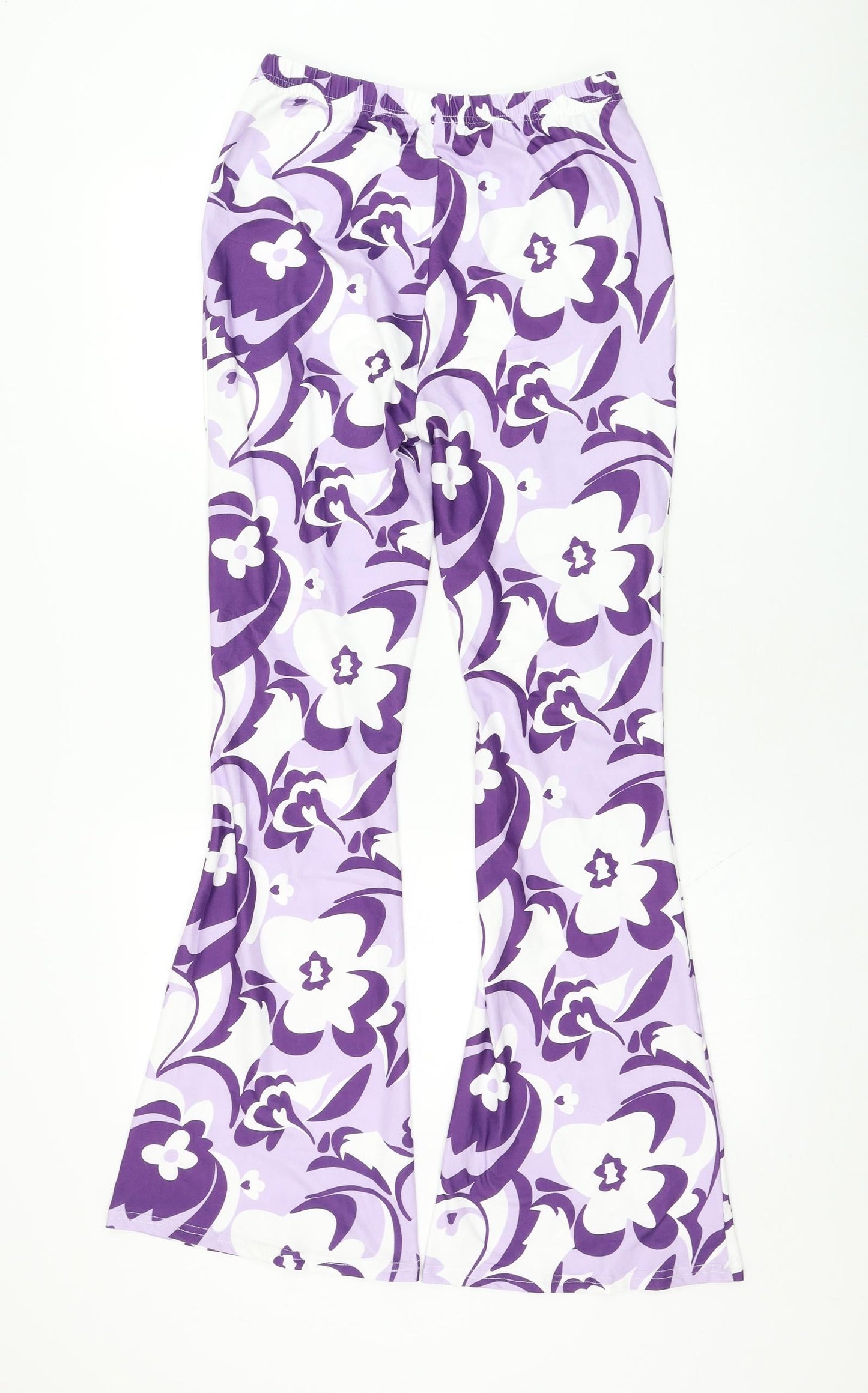 SheIn Womens Purple  Polyester Trousers  Size 8 L31 in Regular