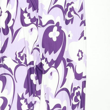 SheIn Womens Purple  Polyester Trousers  Size 8 L31 in Regular