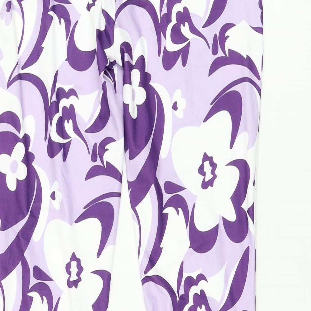 SheIn Womens Purple  Polyester Trousers  Size 8 L31 in Regular