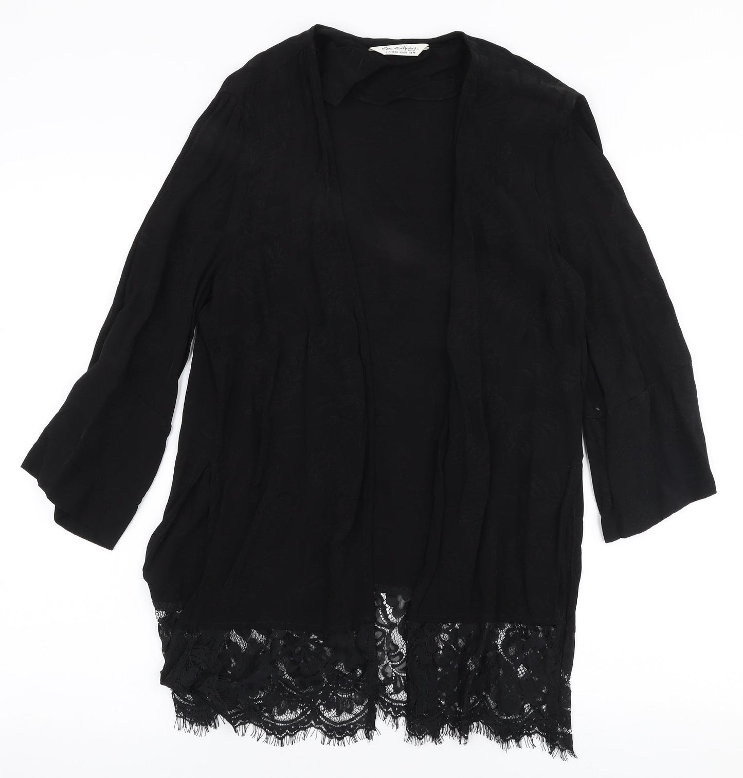 Womens UK Size M Miss Selfridge Black Cardigan Jumper