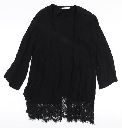 Womens UK Size M Miss Selfridge Black Cardigan Jumper