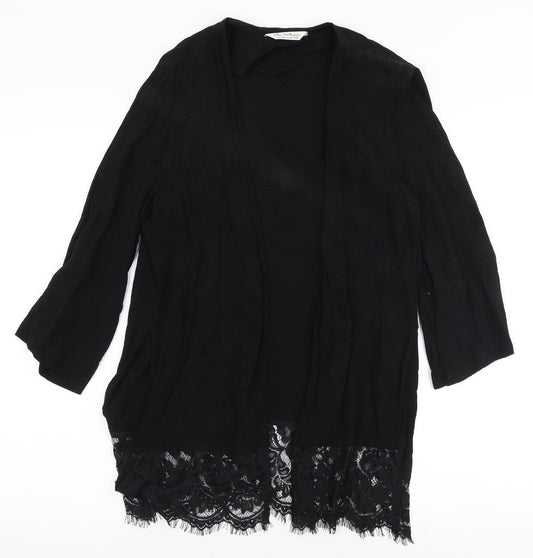 Womens UK Size M Miss Selfridge Black Cardigan Jumper