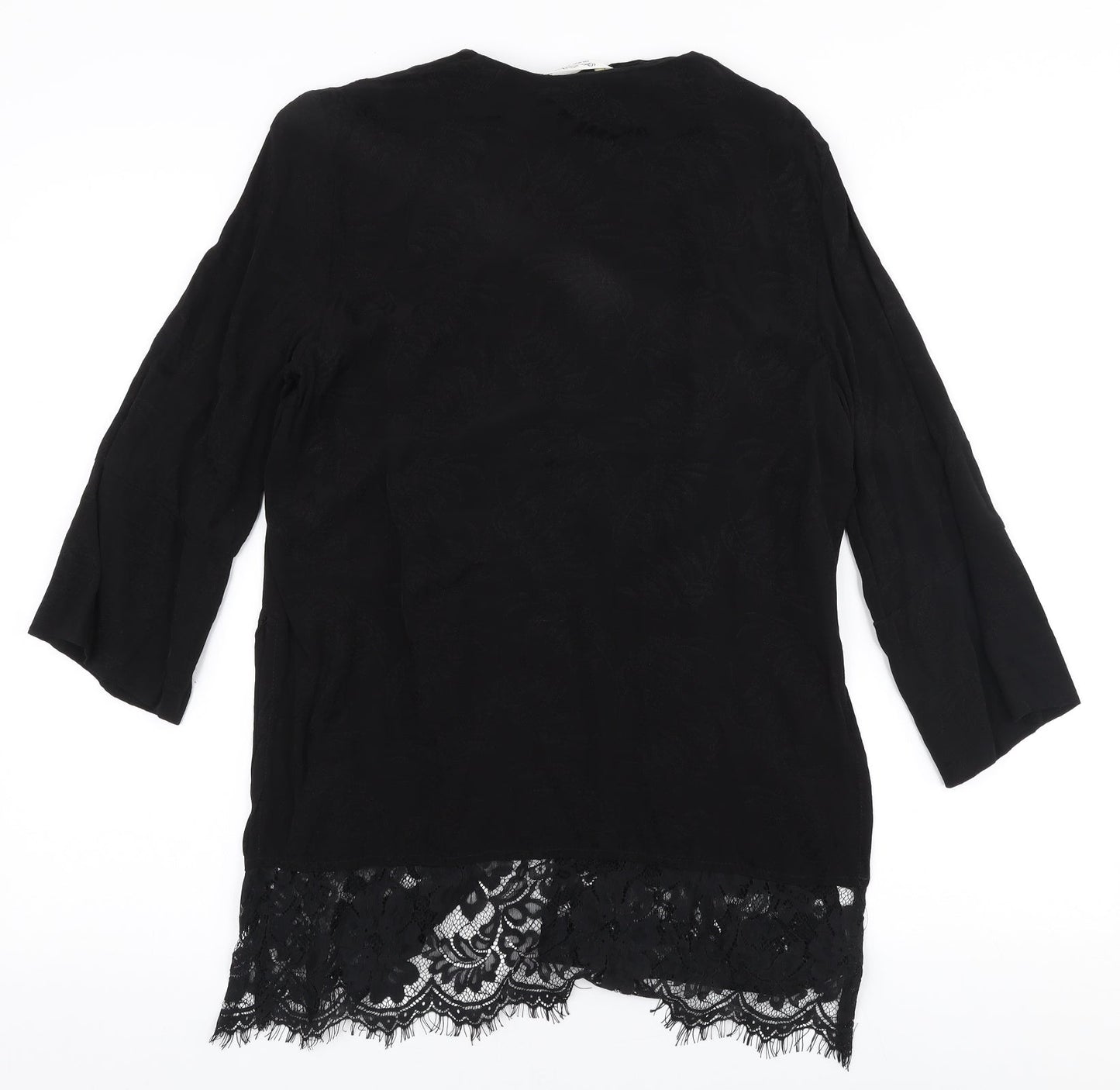 Womens UK Size M Miss Selfridge Black Cardigan Jumper