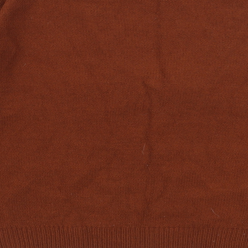 Womens UK Size S Brave Soul Brown Pullover Jumper