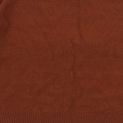 Womens UK Size S Brave Soul Brown Pullover Jumper