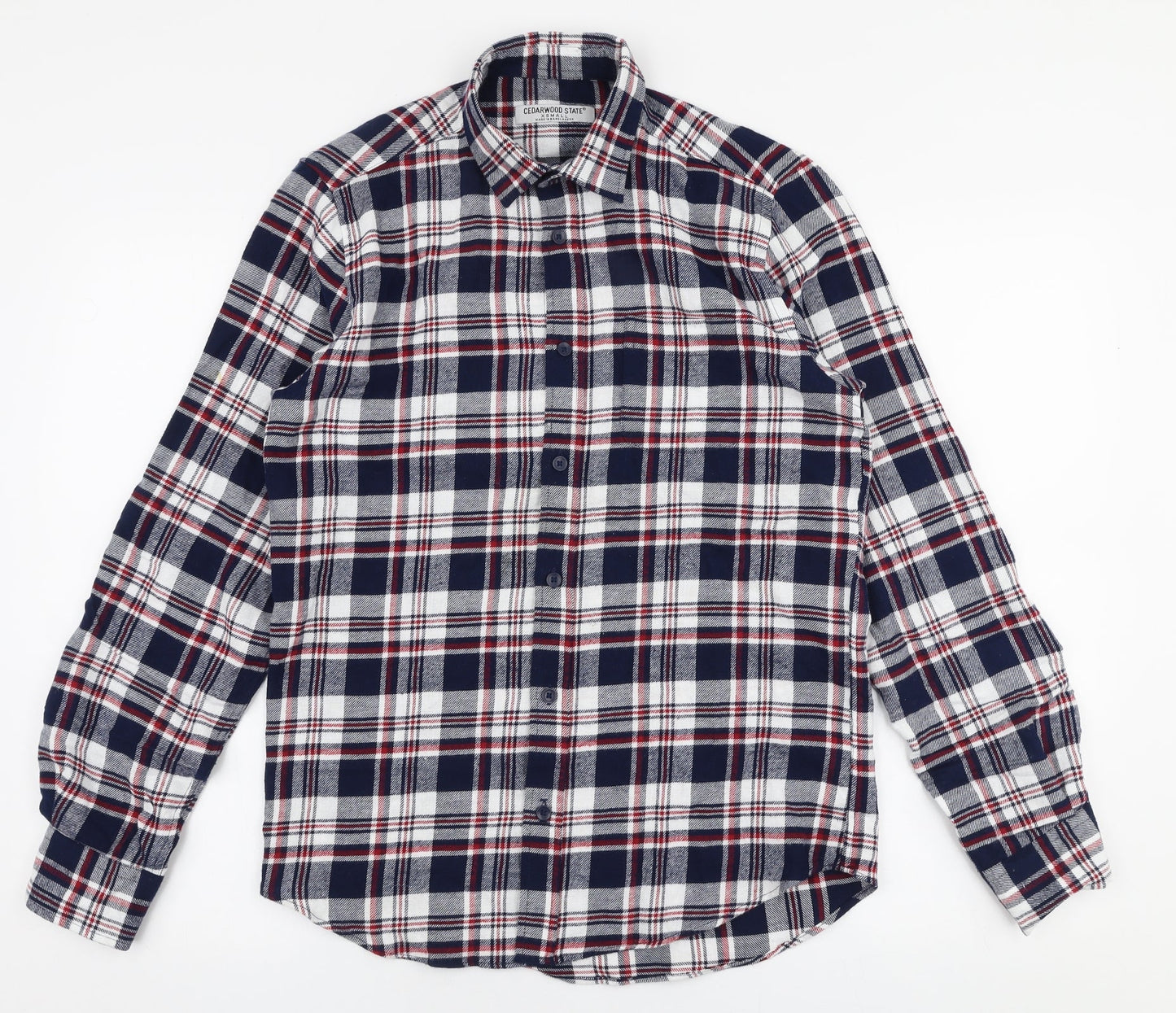 Mens UK Size XS Cedar Wood State Multicoloured  Button-Up Long Sleeve Casual Shi