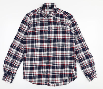 Mens UK Size XS Cedar Wood State Multicoloured  Button-Up Long Sleeve Casual Shi