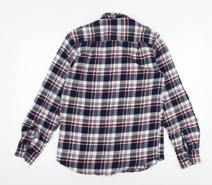Mens UK Size XS Cedar Wood State Multicoloured  Button-Up Long Sleeve Casual Shi