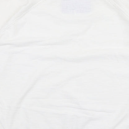 Womens UK Size S Marks and Spencer White Pullover Jumper