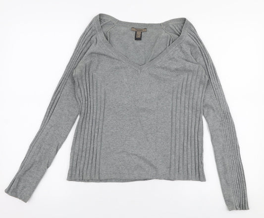 Womens UK Size XL MNG Grey Pullover Jumper