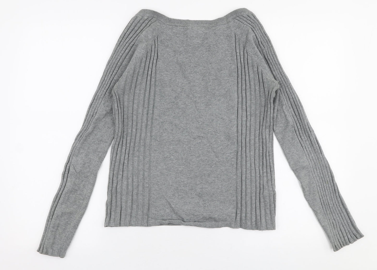 Womens UK Size XL MNG Grey Pullover Jumper