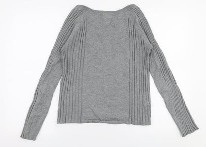 Womens UK Size XL MNG Grey Pullover Jumper
